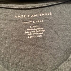 American Eagle Outfitters Soft & Sexy Charcoal Tee